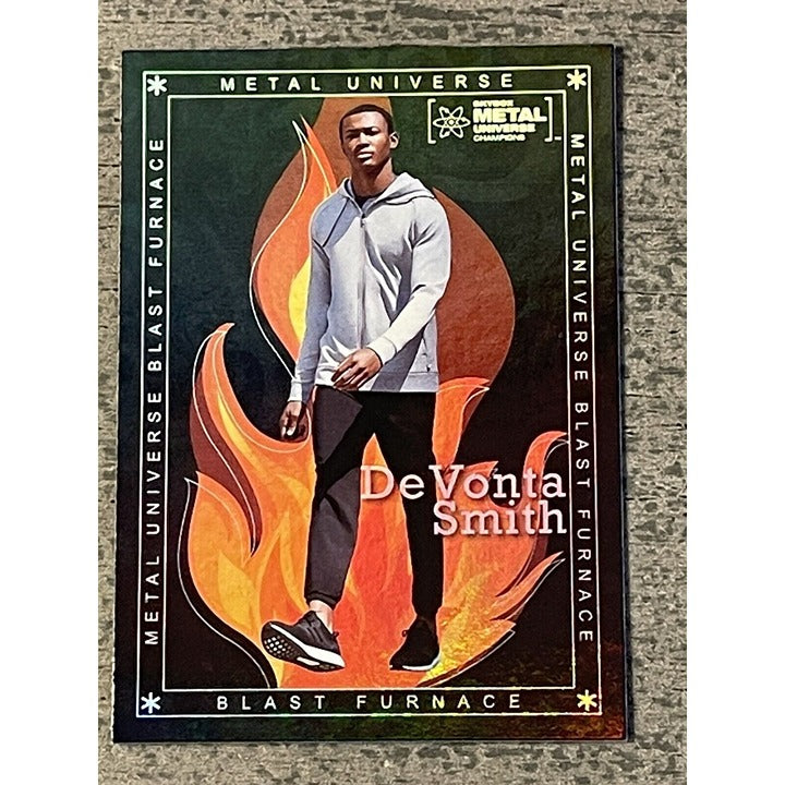 2021 SKYBOX METAL UNIVERSE CHAMPIONS DEVONTA SMITH - BLAST FURNACE #BF-14 Eagles