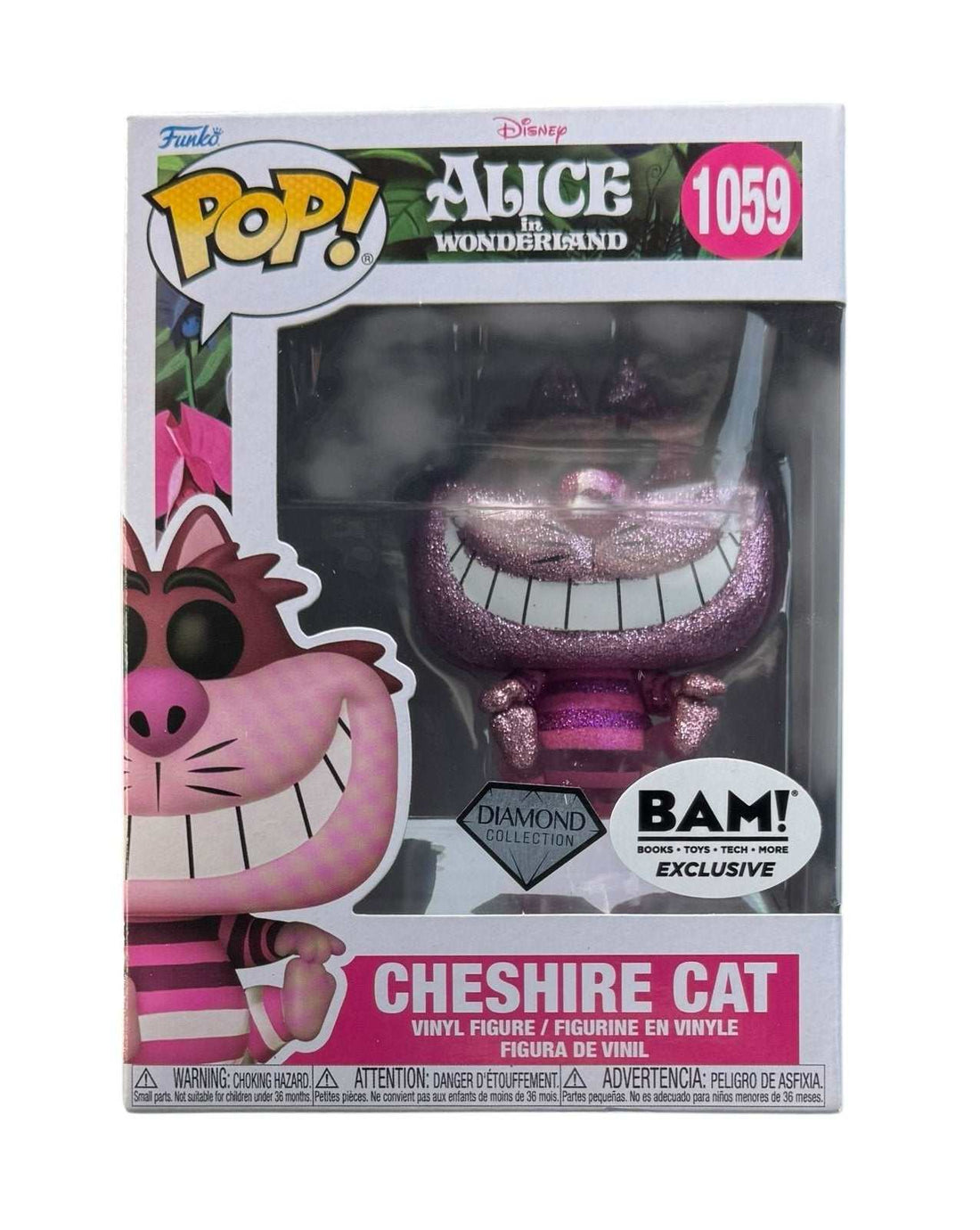 Funko Pop Disney Alice in Wonderland Cheshire Cat #1059 exclusive vinyl figure in mint condition