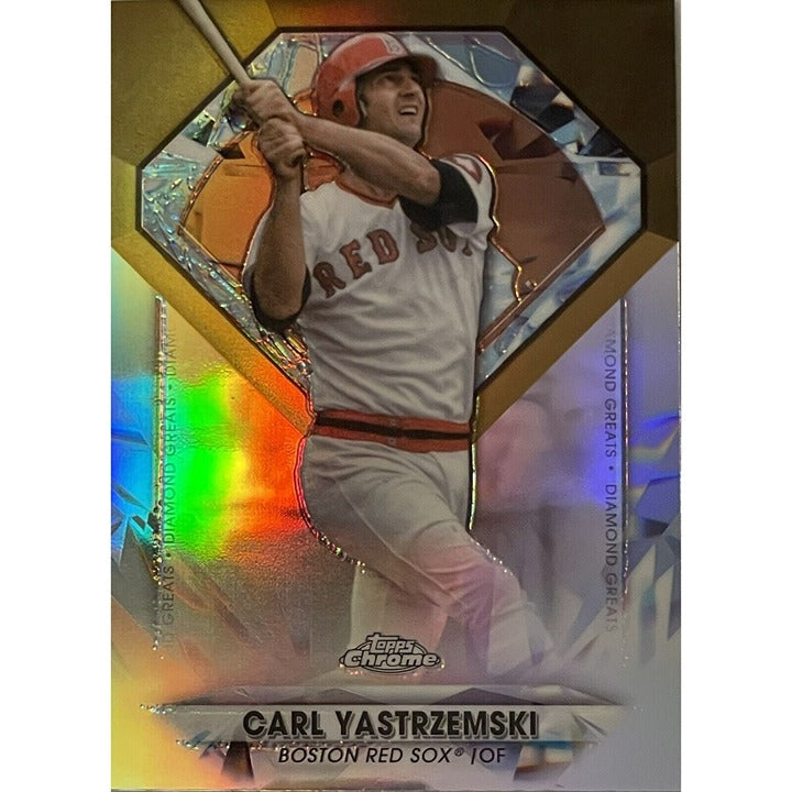 2022 Topps Chrome Carl Yastrzemski Refractor Red Sox HOF - Diamond Greats #DGC-7