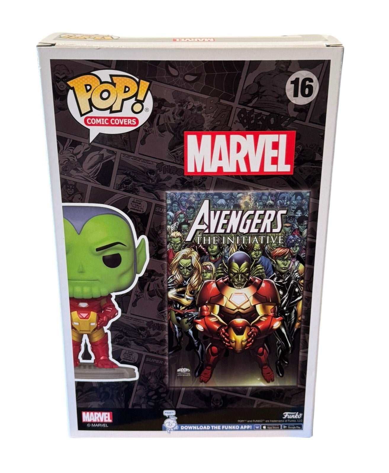 Funko POP Marvel Skrull as Iron Man #16 Avengers The Initiative collectible figure packaging
