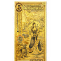 2023 New Hampshire Goldback $5 24K gold note with Veritas design and 1/200 troy ounce gold content