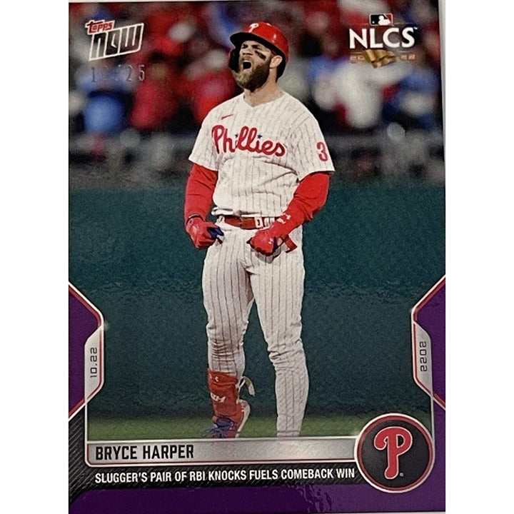 Bryce Harper* 13/25 2022 MLB TOPPS NOW 2 HR NLCS Card #1118 MLB Phillies - NLCS*