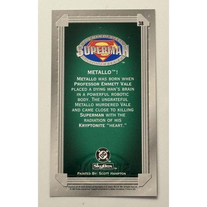 SkyBox Superman: Man 1994 SkyBox Superman: Man of Steel Platinum Series Super Hero DC Marvell Card 38