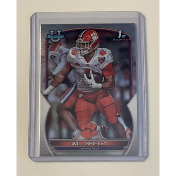 2022 1st Bowman Chrome University Will Shipley RC - NCAA Tigers / NFL Eagles #73