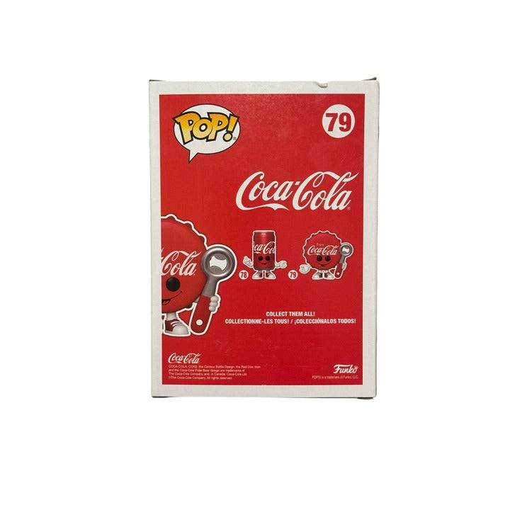 Funko POP! Coca-Cola Bottle Cap vinyl figure collectible box showing character and series number 79