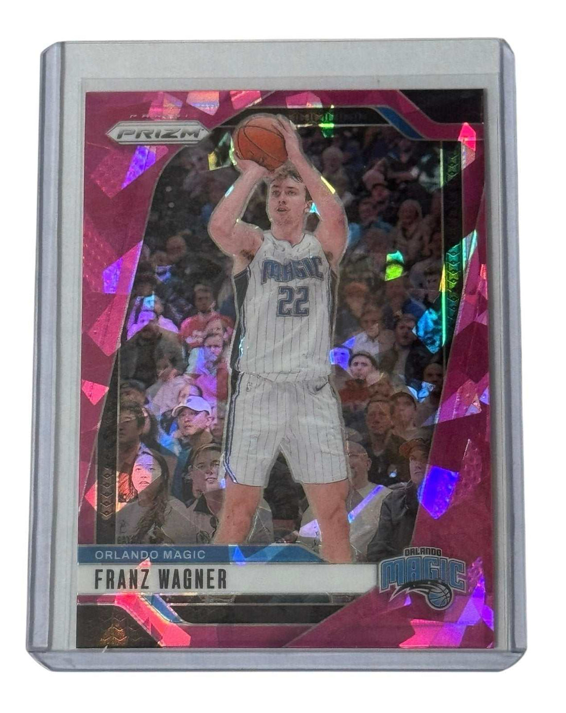 Franz Wagner Panini Franz Wagner NBA Orlando Magic Panini Prizm Pink Cracked Ice Card
