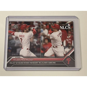 2023 MLB Topps Now Bryce Harper Kyle Schwarber NLCS  Philadelphia Phillies #1013