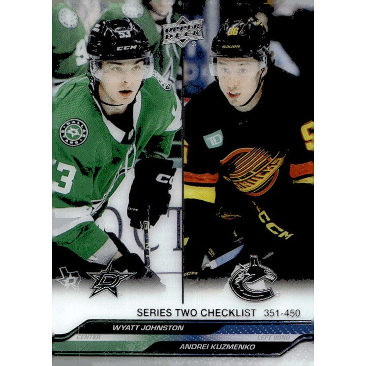 2023-24 Upper Deck Series 2 Update Box NHL Hockey Players Checklist - Card #450*