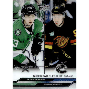 2023-24 Upper Deck Series 2 Update Box NHL Hockey Players Checklist - Card #450*