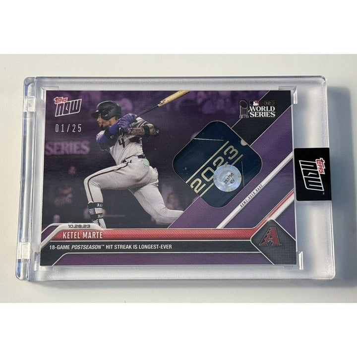 2023 MLB TOPPS NOW 9/49 Ketel Marte Game Base Relic Card  #1055D D’Backs IN HAND