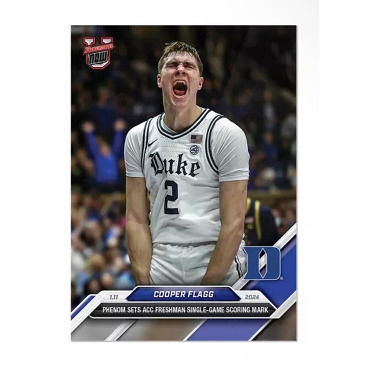 Cooper Flagg RC 2024 Bowman Duke Blue Devils limited edition basketball card