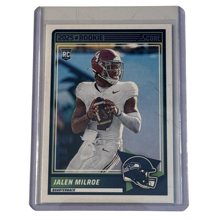 2025 Score Football Card #29 - Jalen Milroe RC* Seattle Seahawks 29 - Near Mint!