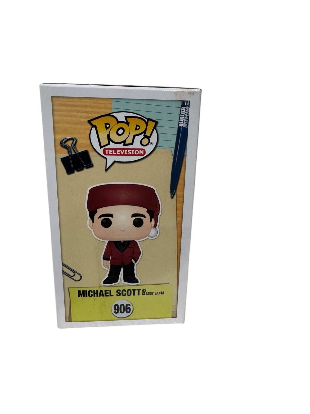 Funko Pop Michael Scott Classy Santa 906 holiday figure from The Office TV series in box