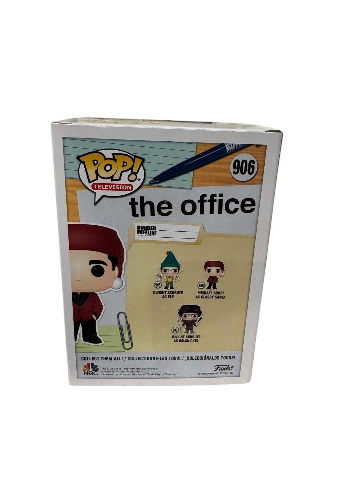 Funko Pop The Office Michael Scott Classy Santa #906 holiday figure in box