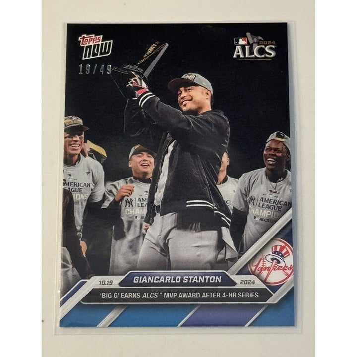 19/49* Giancarlo Stanton ALCS MVP* AWARD - 4 HR - 2024 MLB Topps NOW® NY Yankees