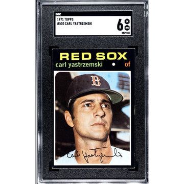 1971 Topps MLB Baseball Carl Yastrzemski* Biston Redsox Card #530 - Sgc 6 EX NM*