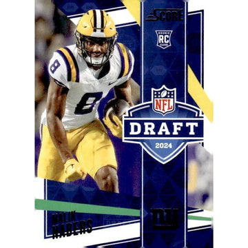 /100 2024 NFL Score Football Malik Nabers RC* #6 Draft Showcase NY Giants - Mint