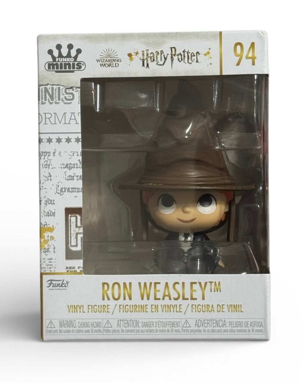 Funko Minis Harry Potter Ron Weasley No 94 vinyl figure in packaging
