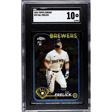 2024 Topps Chrome SAL FRELICK RC* Card #39 MLB Milwaukee Brewers Rookie - SGC 10