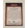 2023 Topps Series 1 Manny Machado Greatest Hits San Diego Padres baseball card back view