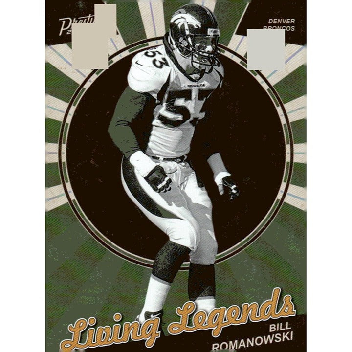 2023 Panini Prestige Living Legends Bill Romanowski NFL Denver Broncos Card LL-6