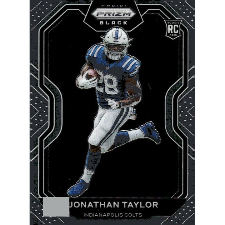 2020 Panini Chronicles - Jonathan Taylor* Prizm Black RC - NFL Colts Card  #PB-7