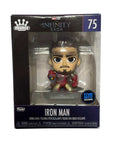 Iron Man Funko Minis Infinity Saga figure with gauntlet detail and Five Below exclusive sticker in packaging