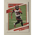 Joe Mixon 2021 Panini Donruss football card #212 Cincinnati Bengals running back action image