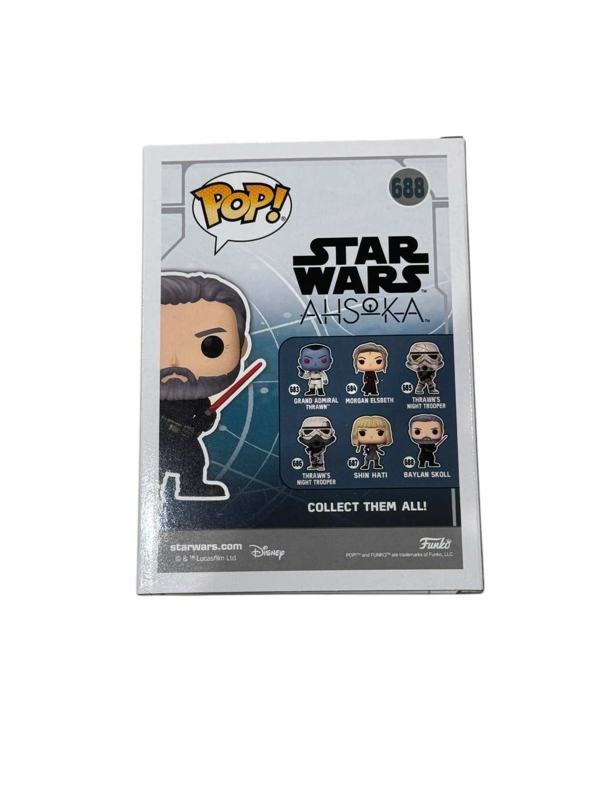 Baylan Skoll Funko Pop Star Wars Ahsoka vinyl bobble-head figure in sealed box