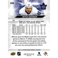 Mitch Marner 2023-24 Upper Deck Series 2 #418 Toronto Maple Leafs NHL hockey card back view