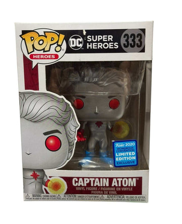 Captain Atom Funko Pop 333 DC Super Heroes metallic limited edition collectible figure