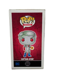 Captain Atom Funko Pop 333 limited edition metallic figure with red energy details in box