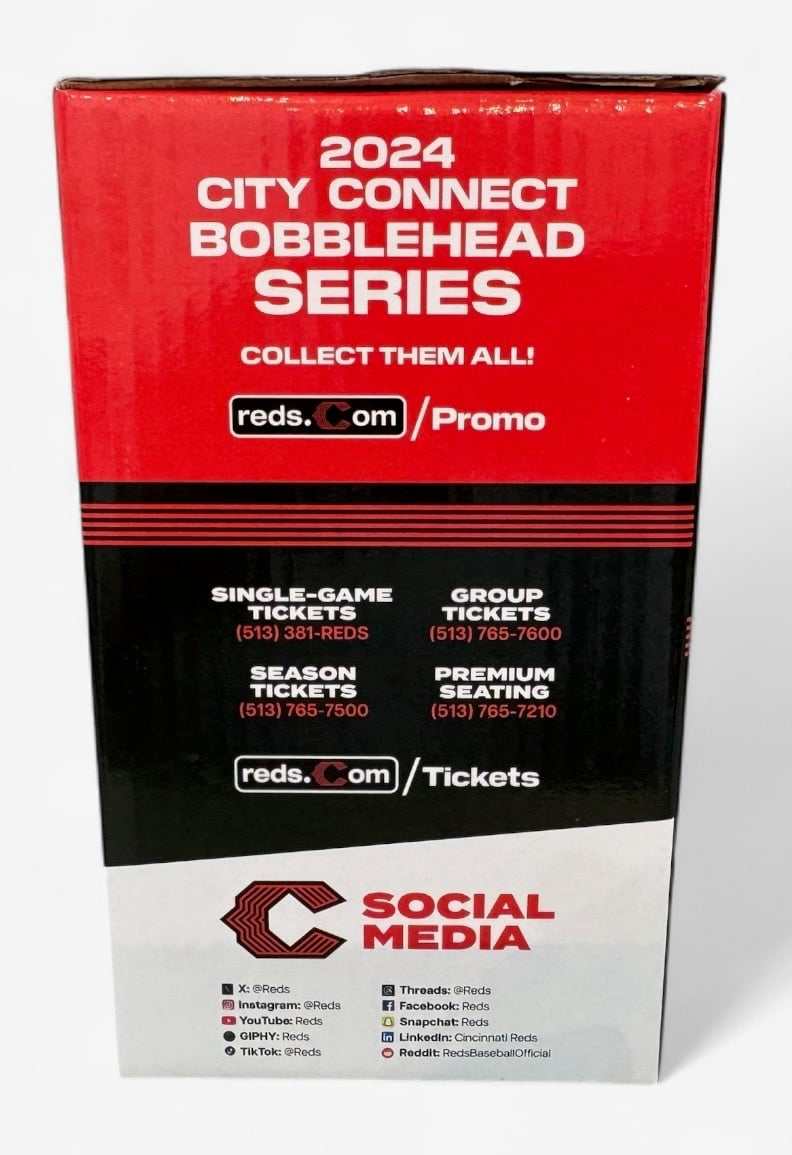 Elly De La Cruz 2024 City Connect Bobblehead Cincinnati Reds sealed box packaging
