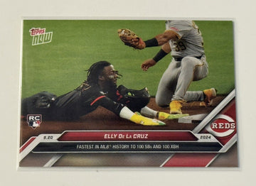 Elly De La Cruz RC* 2024 MLB TOPPS NOW 732 Fastest to 100 SB & XBH - Rookie Card