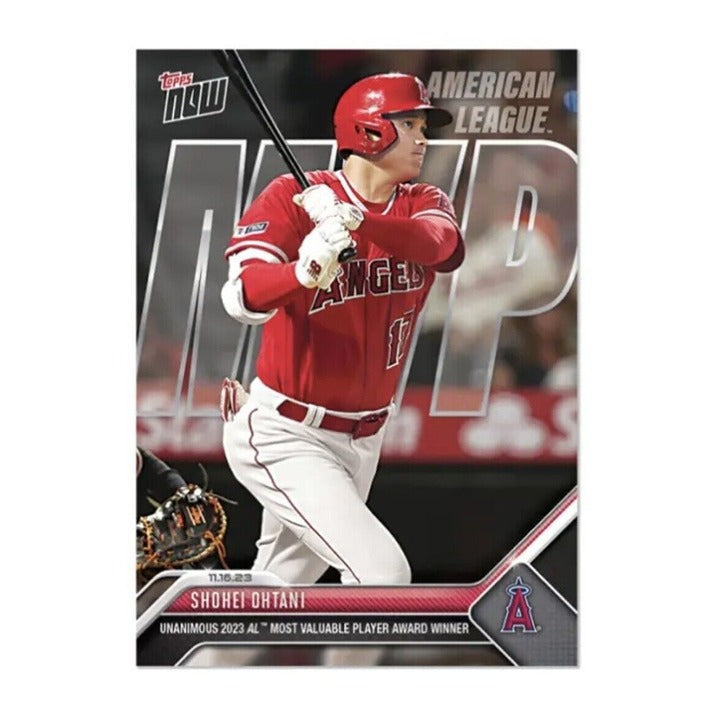 Shohei Ohtani 2023 Topps Now MLB card LA Angels AL MVP