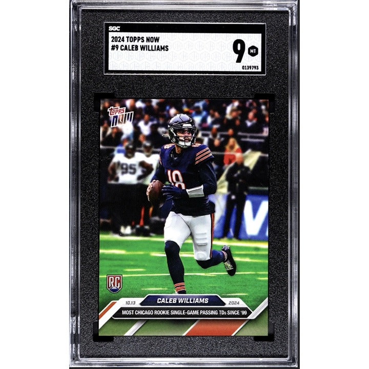 Caleb Williams RC* 2024 TOPPS NOW Football Card NFL Chicago Bears Rookie - SGC 9