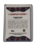 2024 Bowman U Chrome Campus Icons insert card of Georgia Bulldogs QB Carson Beck