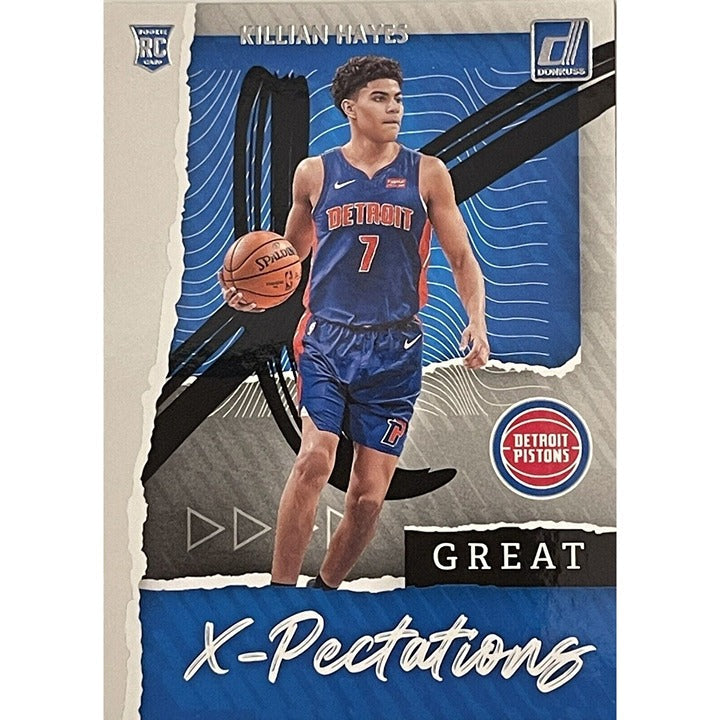 KILLIAN HAYES RC 2020-21 Donruss Great X-Pectations rookie card NBA Pistons basketball