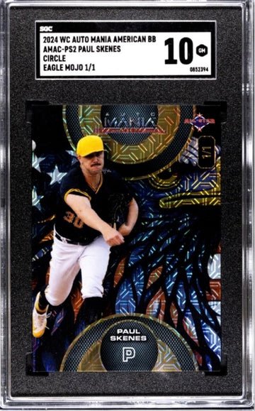 1/1* 2024 WC MANIA AMERICAN BB PAUL SKENES CIRCLE EAGLE MOJO AMAC-PS2 
SGC 10 GM
