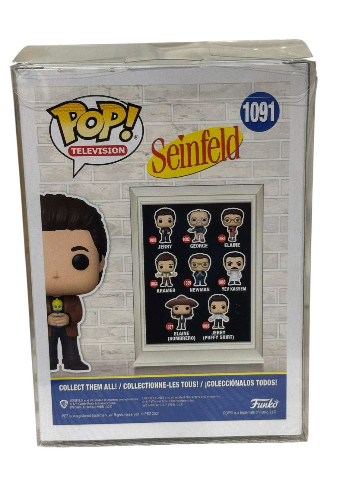 Seinfeld Jerry Funko Pop 1091 Walmart Exclusive TV figure holding Pez dispenser