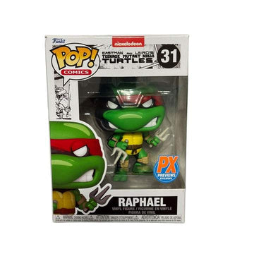 Funko Pop! Raphael Teenage Mutant Ninja Turtles PX Exclusive vinyl figure with red bandana and dual sai in unopened box