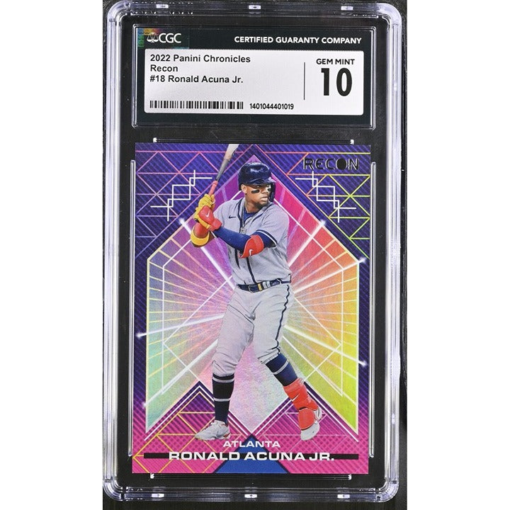 2022 Panini Chronicles Recon - MLB Atlanta Braves -  Ronald Acuna Jr. #18 CGC 10