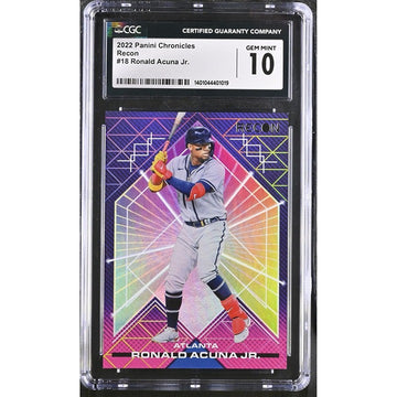2022 Panini Chronicles Recon - MLB Atlanta Braves -  Ronald Acuna Jr. #18 CGC 10