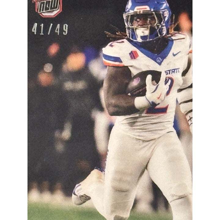 Limited edition 41/49 Ashton Jeanty RC 2024 Bowman U Now Boise State football card