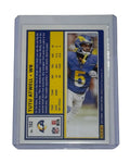 Tutu Atwell Mint 2025 Panini Donruss Press Proof Blue NFL Rams card in protective holder