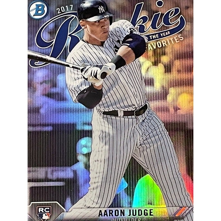 2017 Bowman Chrome Aaron Judge Rookie of the Year Favorites ROYF-9 Refractor NY*