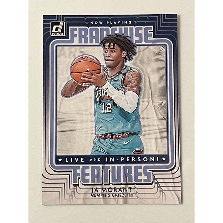 2020-21 Panini Donruss JA Morant Franchise Features NBA Memphis Grizzlies basketball card