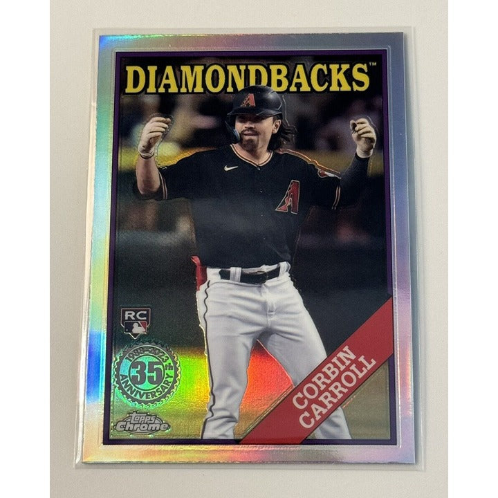 Corbin Carroll Rookie RC 2023 Topps Chrome Update 35th Anniversary #88CU-20 1988