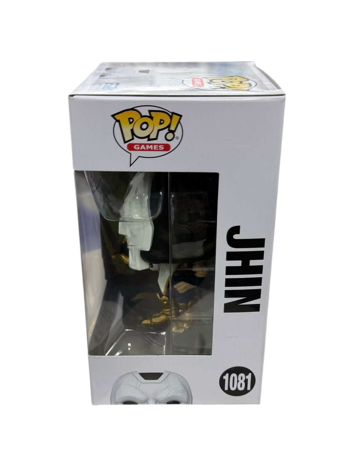 Jhin Funko Pop #1081 League of Legends vinyl figure in mint box with white mask and gold armor