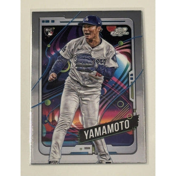 2024 Topps Chrome COSMIC Yoshinobu Yamamoto RC* - MLB LA Dodgers Rookie Card 125
